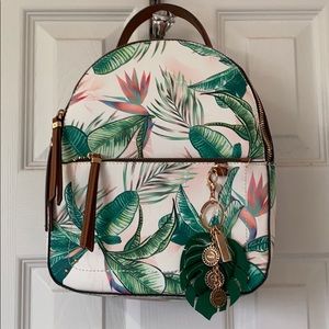 Aldo Botanical Backpack Purse RARE